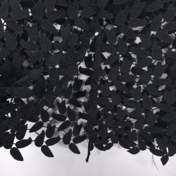 Bardot Women's Black Leaf Lace‎ Overlay Liana Sleeveless Midi Dress Size 6